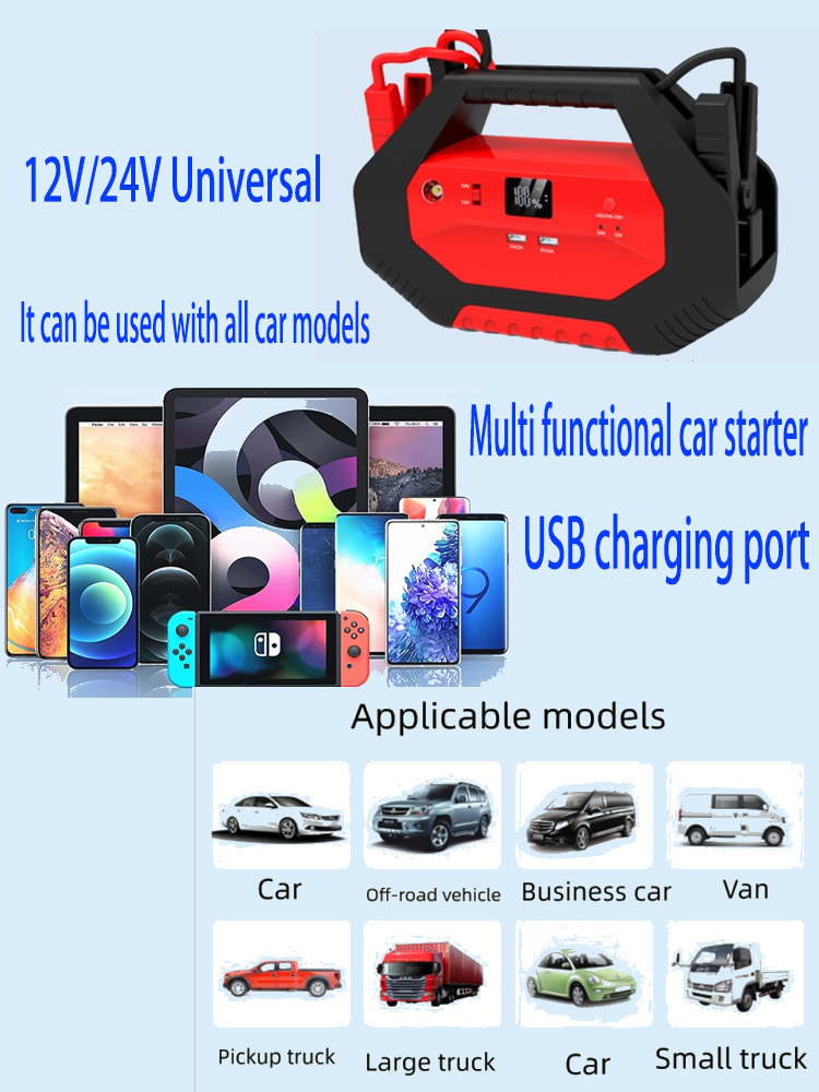 Car Jump Starter 12V 24V Truck - 420000mAh Heavy Duty 12V/24V Car Jump