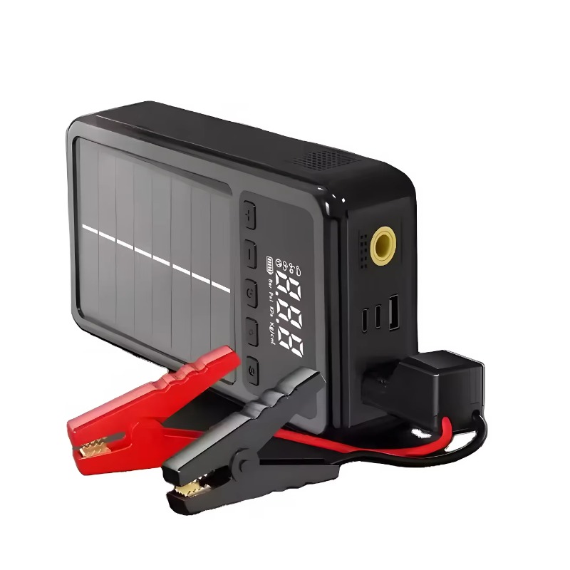 Solar Jump Starter Power Bank - Solar Power Portable 12V Jump Starter