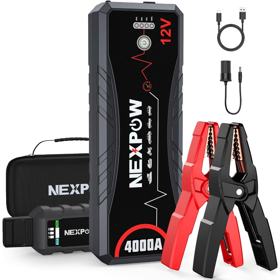 Portable Jump Starter 4000A - Car Jump Starter 4000A Portable Jump