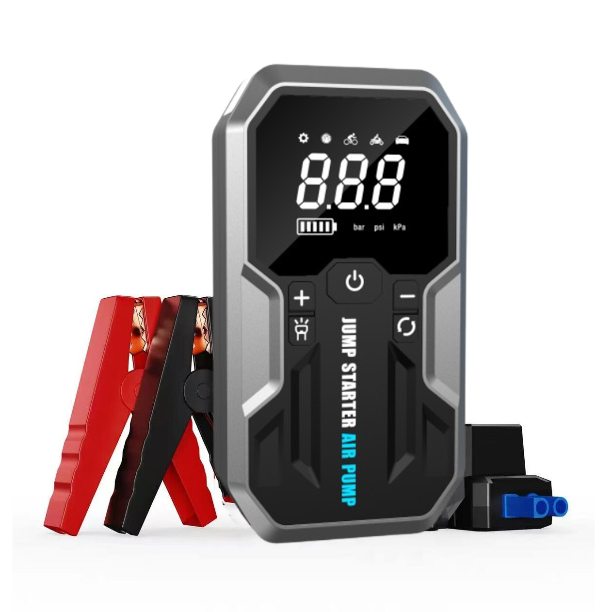 Portable Jump Starter 4000A - Portable 20000mAh Lithium - Ion 12V