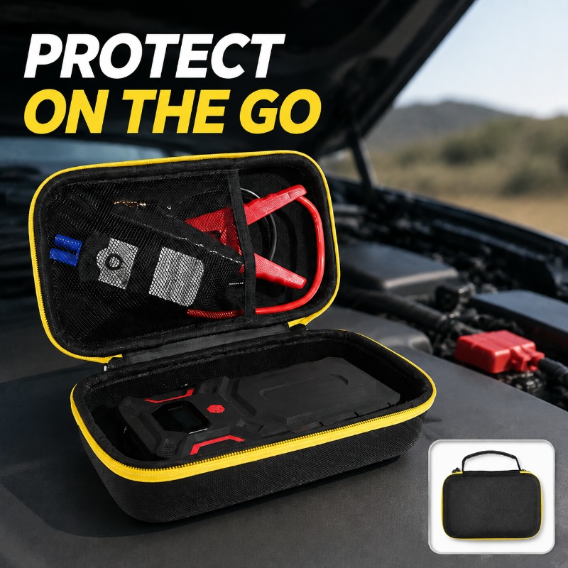 Jump Starter Case Hard Shell - Portable Hard‑shell EVA Storage Case Specially