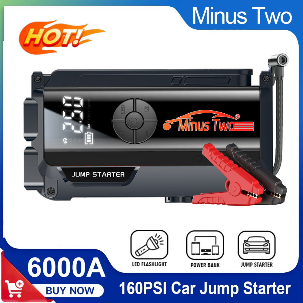 Jump Starter 12V Diesel - 4 in 1 6000A Peak Car