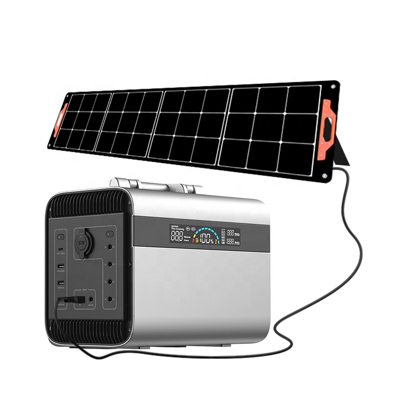 Solar Jump Starter Power Bank - Travel Portable Powerbank Charging 1000W Jump