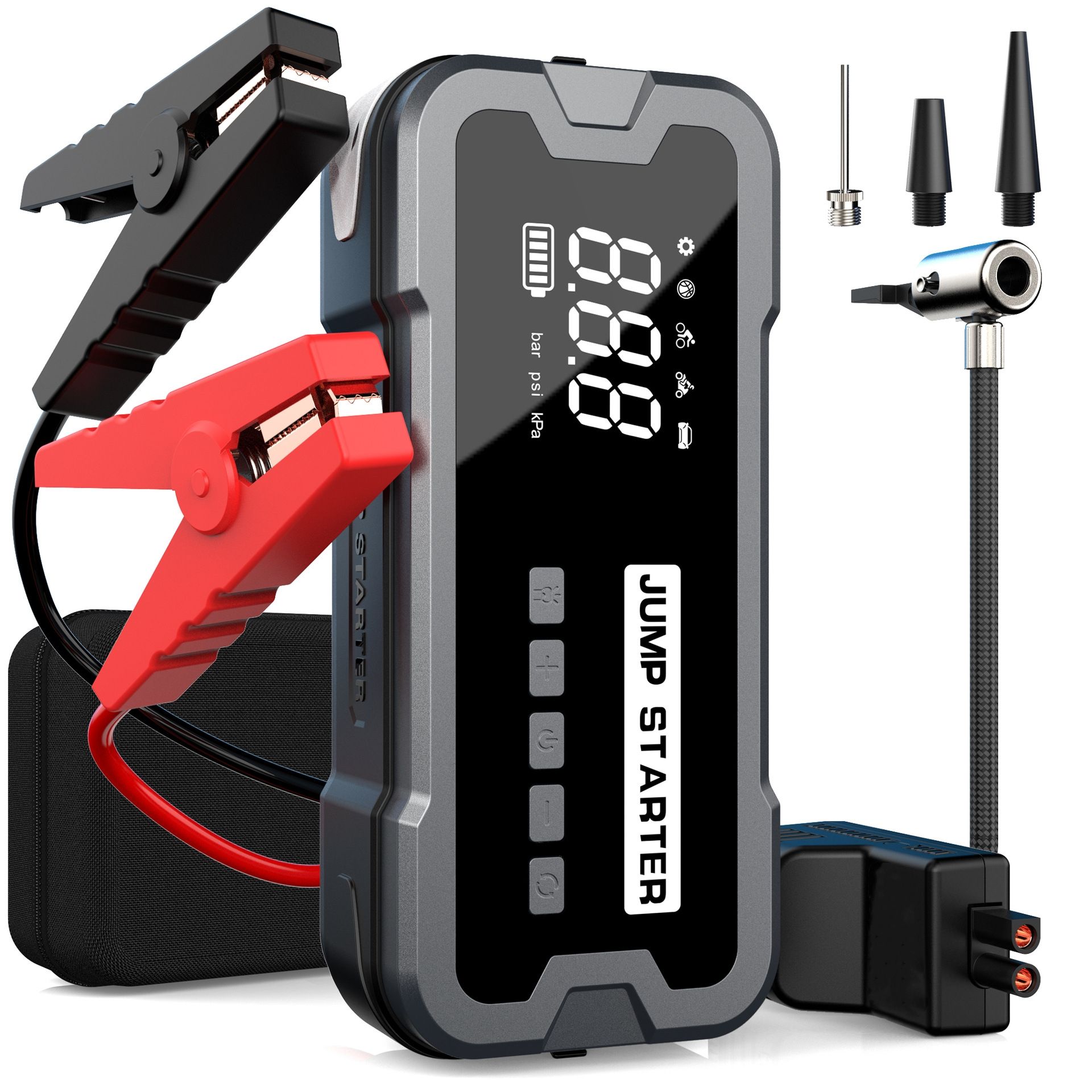 Portable Jump Starter 4000A - 4000A 24000mAh Discharge Portable Jump Starter