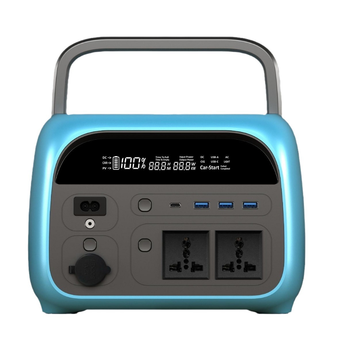 Solar Jump Starter Power Bank - 500W Fast Charging Solar Portable Power