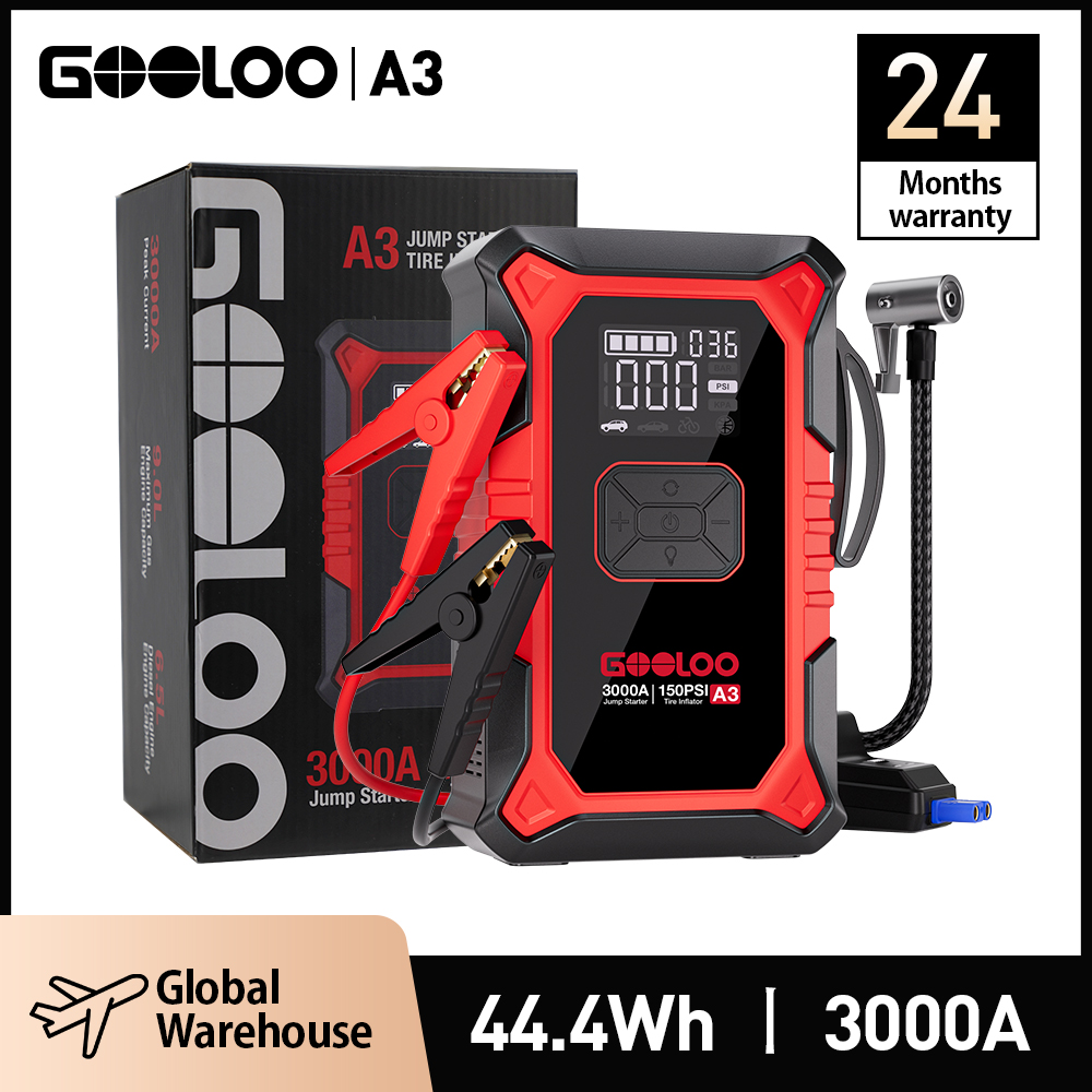 GOOLOO A3 3000A Peak Jump Star - Lithium Jump Starter 3000A Peak recension och pris