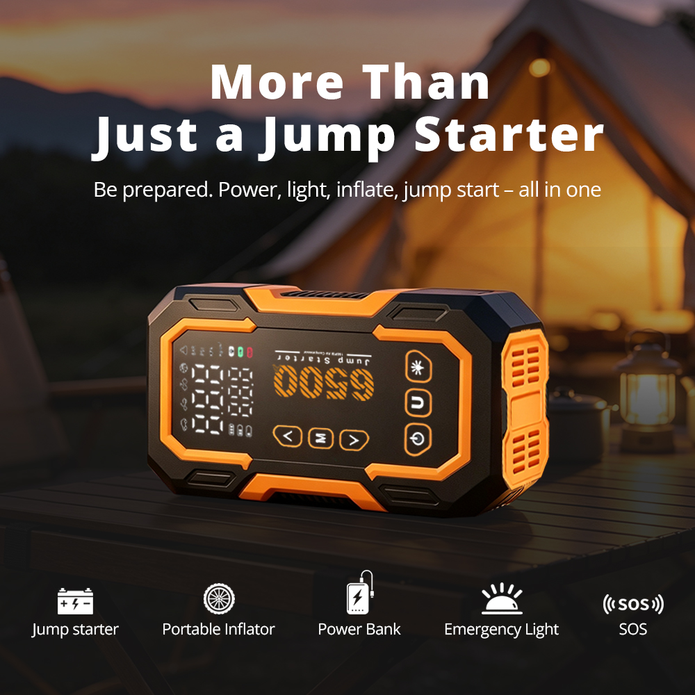 6500A Car Battery Starter–12V  - Solar Jump Starter Power Bank recension och pris
