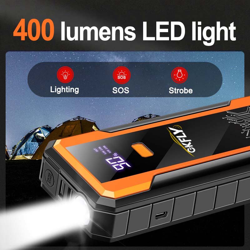 GKFLY 4000A Car Battery Emerge - Portable Jump Starter 4000A recension och pris