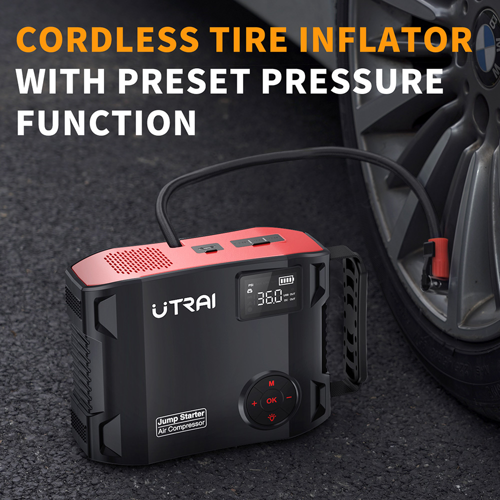 UTRAI 4 In 1 2000A Jump Starte - Jump Starter Cable 2000A recension och pris