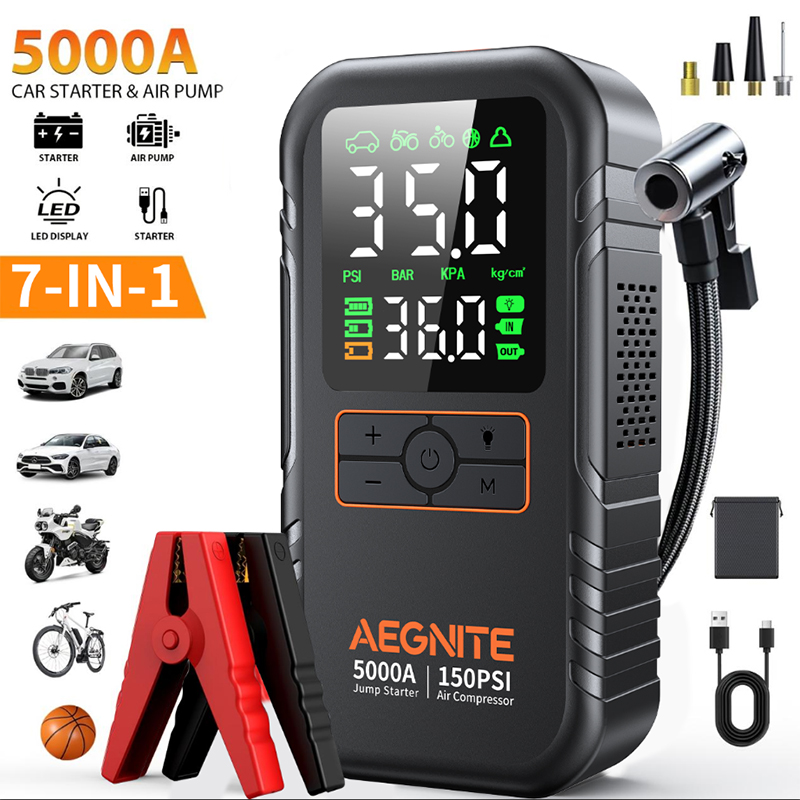 5000A Peak Jump Starter 12V wi - Jump Starter 12V Diesel recension och pris