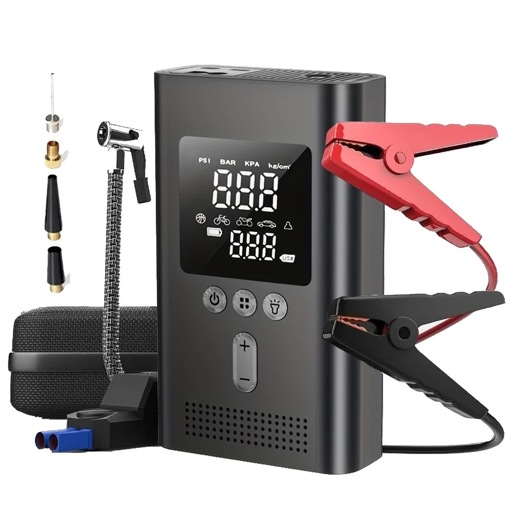 5-in-1 Multifunctional Air Pum - Lithium Jump Starter 3000A Peak recension och pris