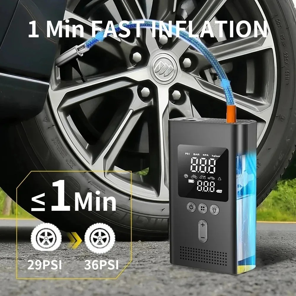 5-in-1 Multifunctional Air Pum - Lithium Jump Starter 3000A Peak recension och pris