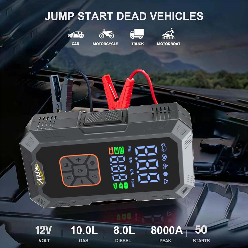 4 IN 1 Car Jump Starter 8000A  - Jump Starter 12V Diesel recension och pris