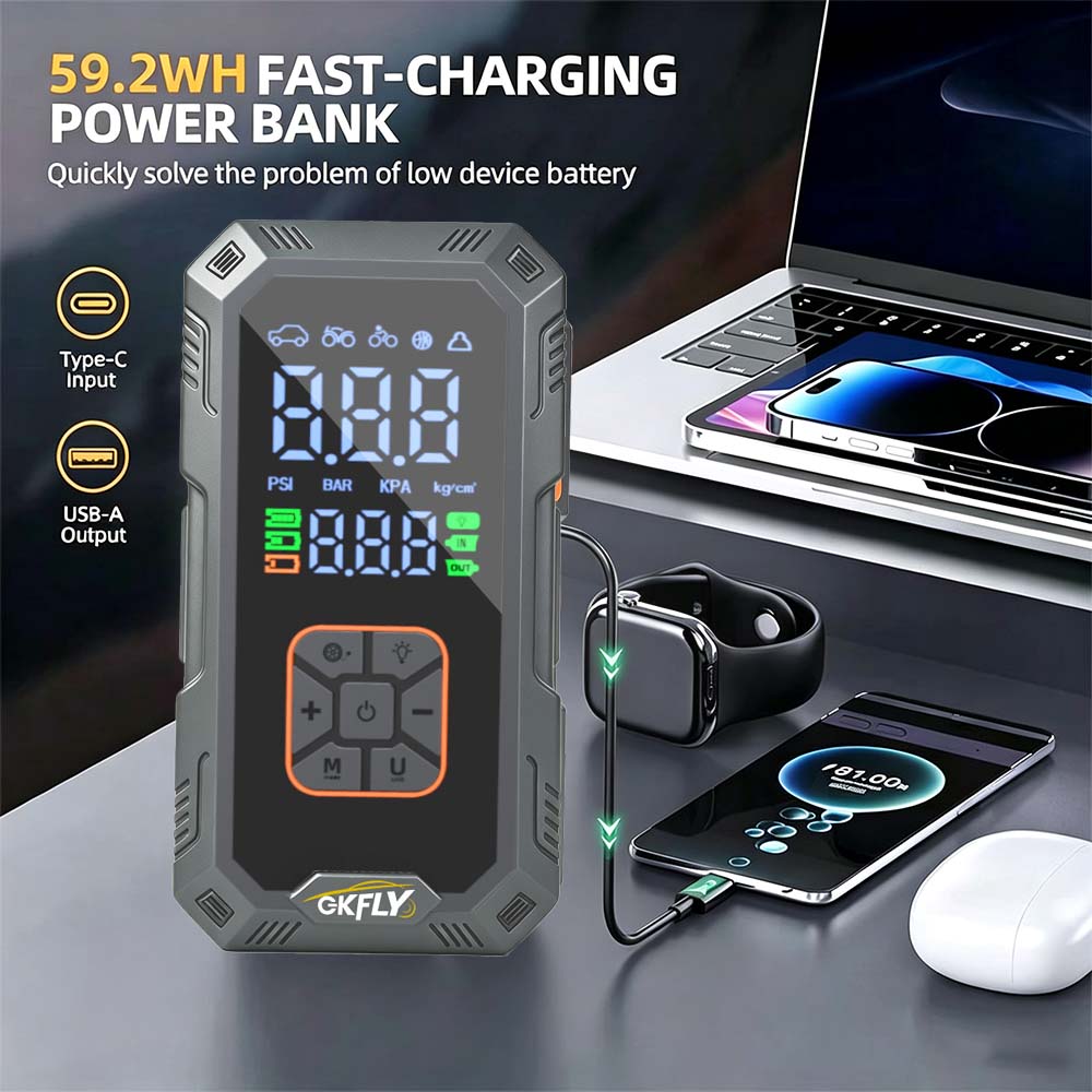 4 IN 1 Car Jump Starter 8000A  - Jump Starter 12V Diesel recension och pris