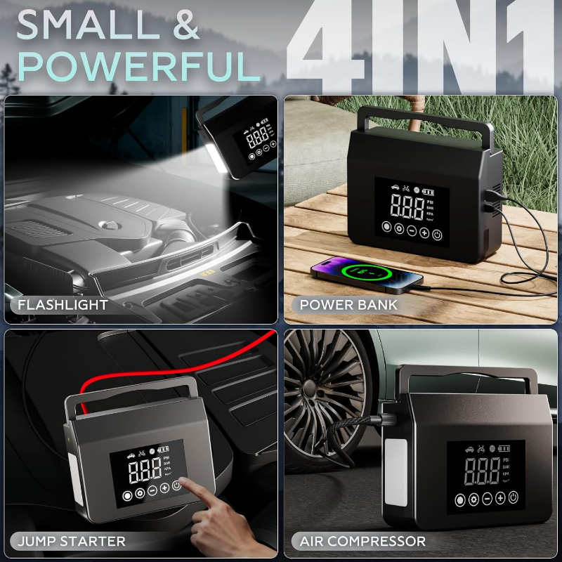 Hieha Portable Car Jump Starte - Portable Jump Starter 4000A recension och pris