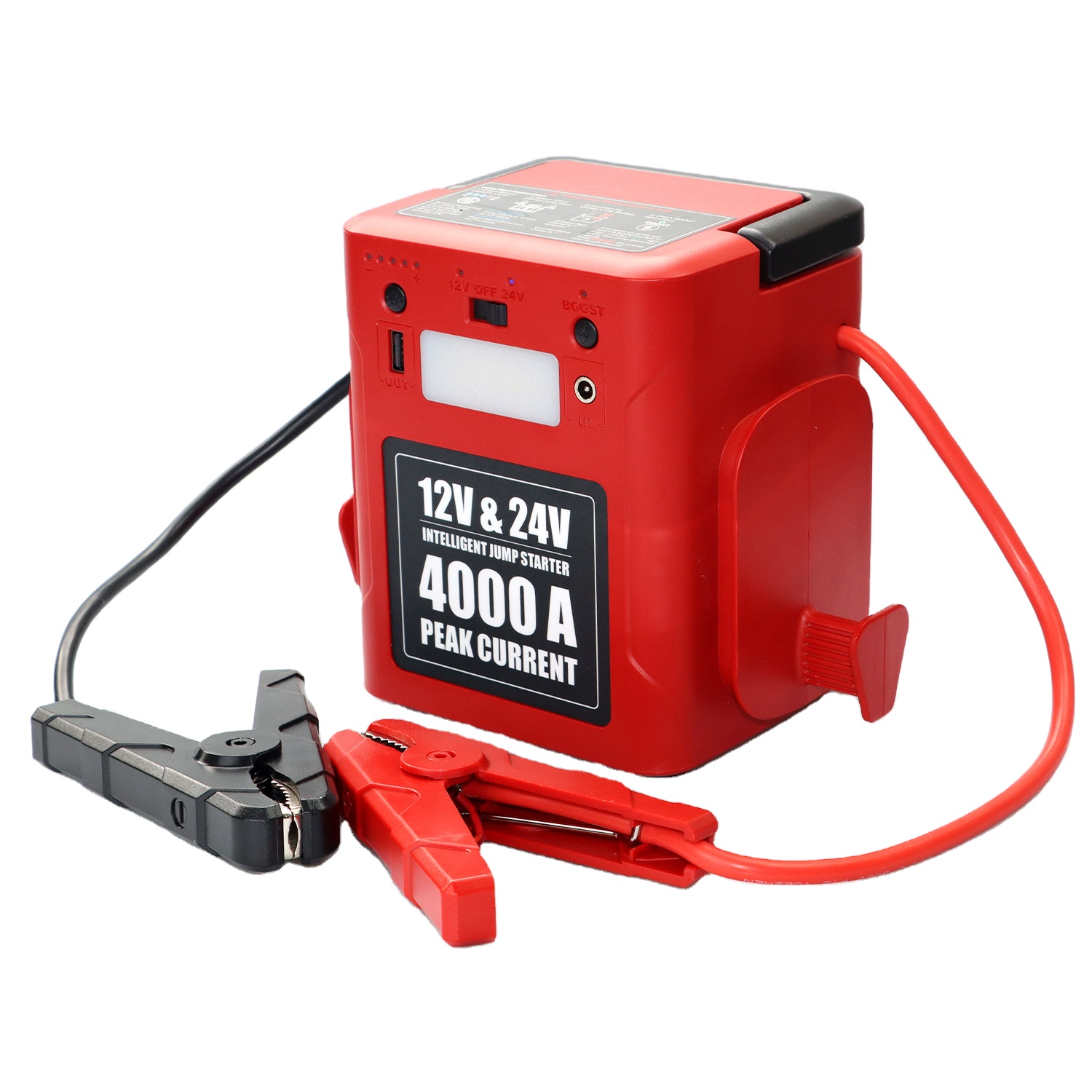 Portable 4000A 12V/24V Heavy D - Car Jump Starter 12V 24V Truck recension och pris