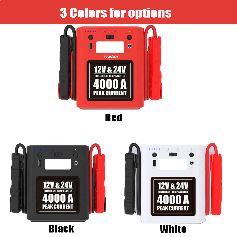Portable 4000A 12V/24V Heavy D - Car Jump Starter 12V 24V Truck recension och pris