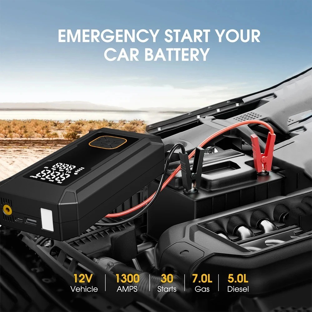 Car Jump Starter with Air Pump - Portable Jump Starter 4000A recension och pris