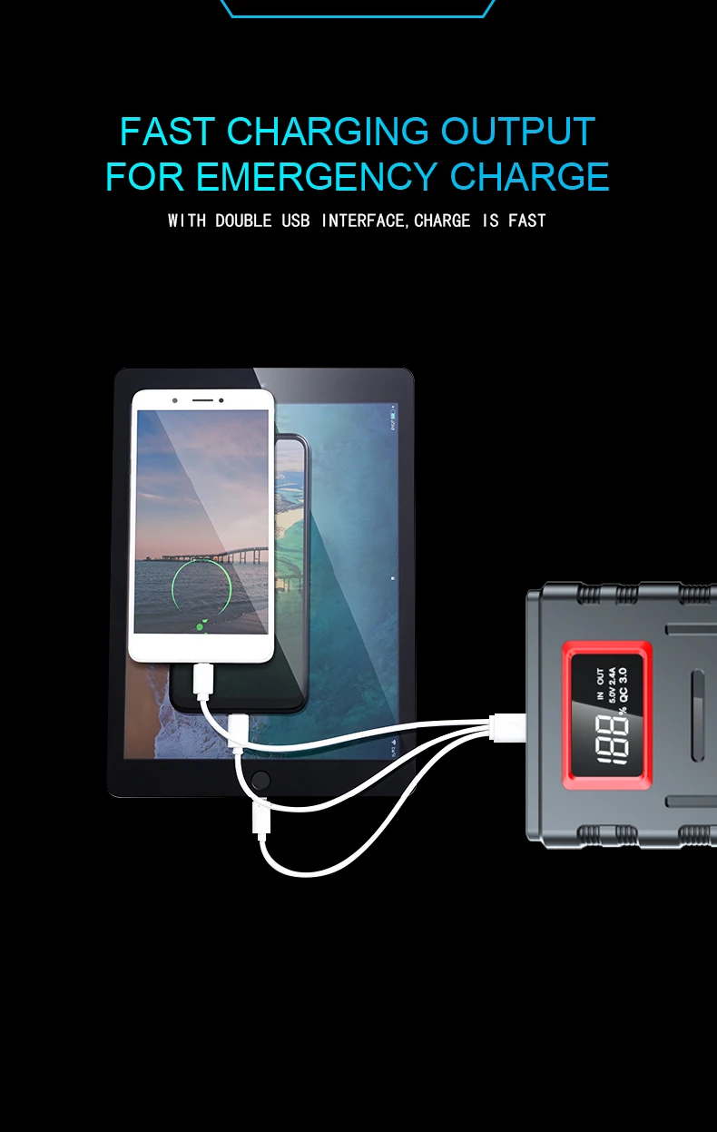 30000mAh 12V Car Jump Starter  - Jump Starter Power Bank 20000Mah recension och pris