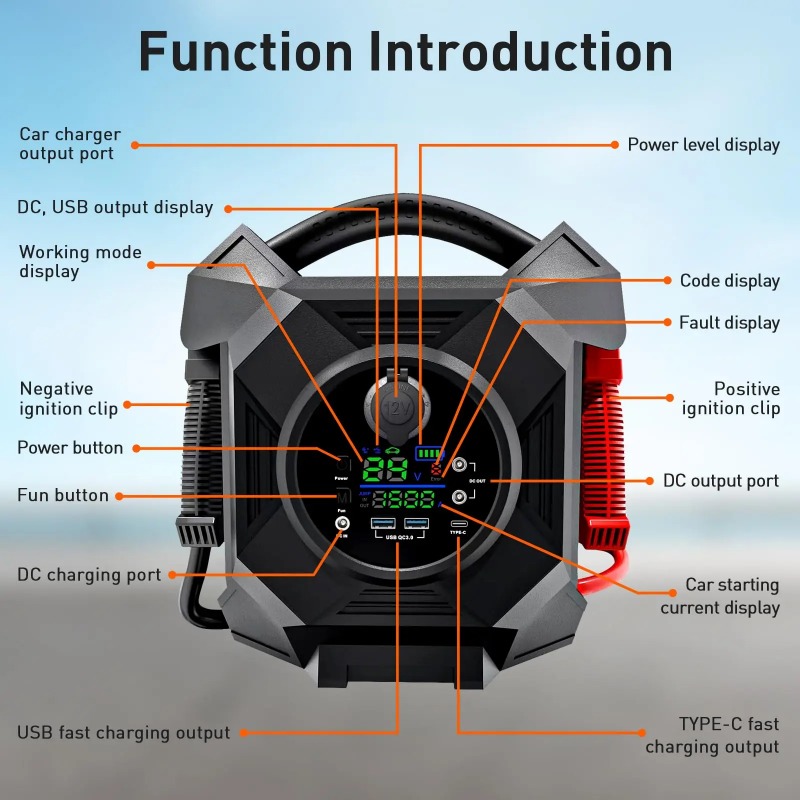 High Power Multi-function Jump - Jump Starter 24V Heavy Duty recension och pris