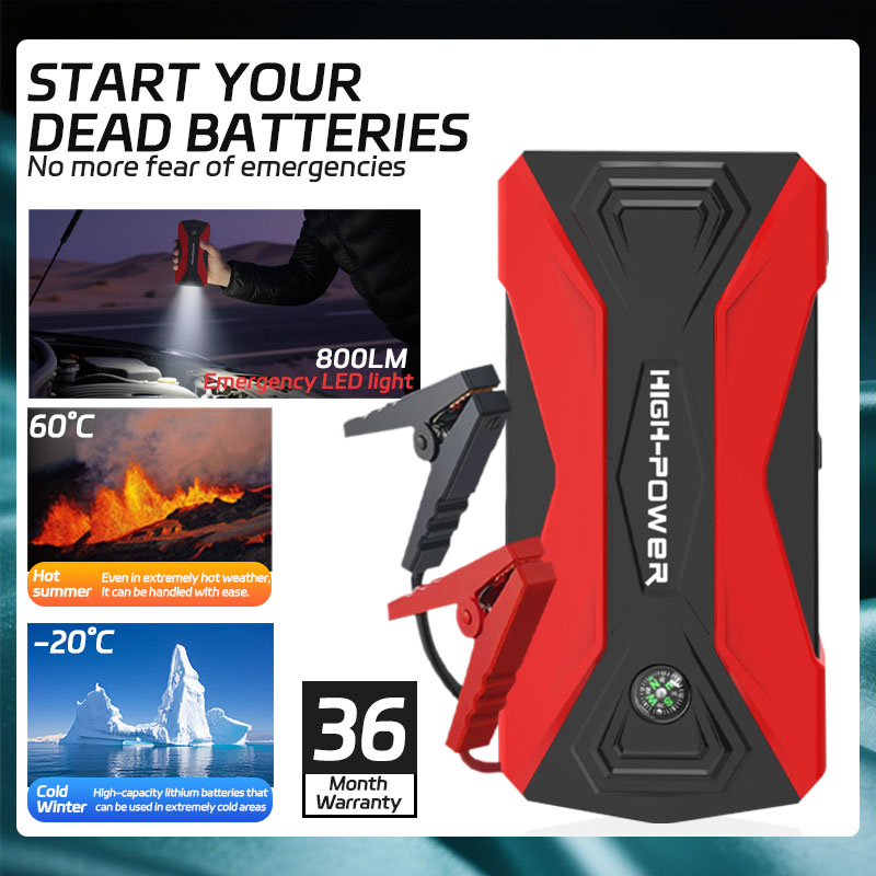 3000A Peak 29800mAh 12V Car Ju - Lithium Jump Starter 3000A Peak recension och pris
