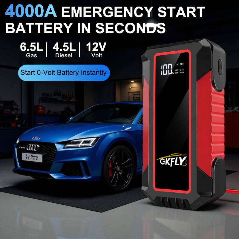 GKGLY Portable Car Jump Starte - Portable Jump Starter 4000A recension och pris