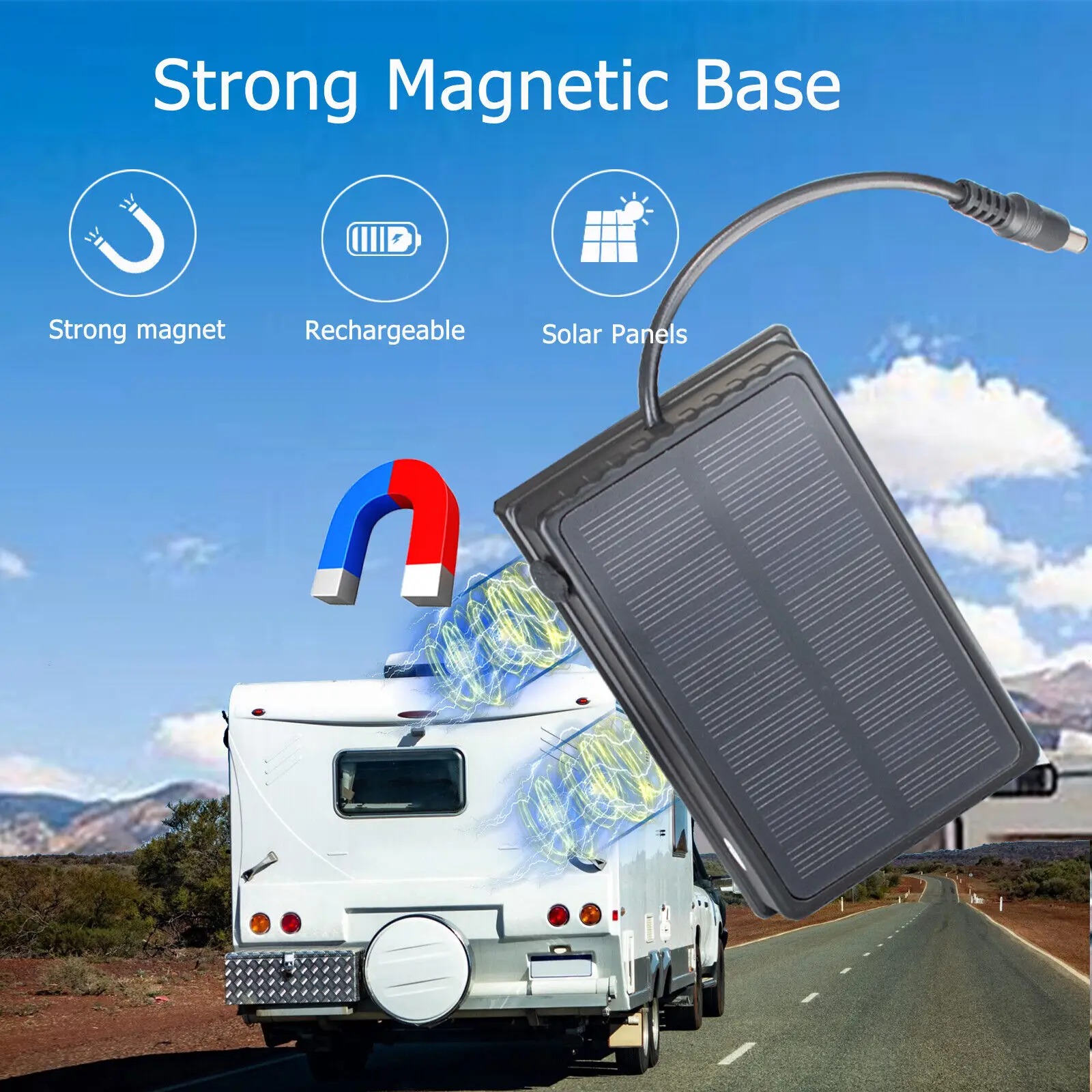 Magnetic Solar Rechargeable Po - Solar Jump Starter Power Bank recension och pris