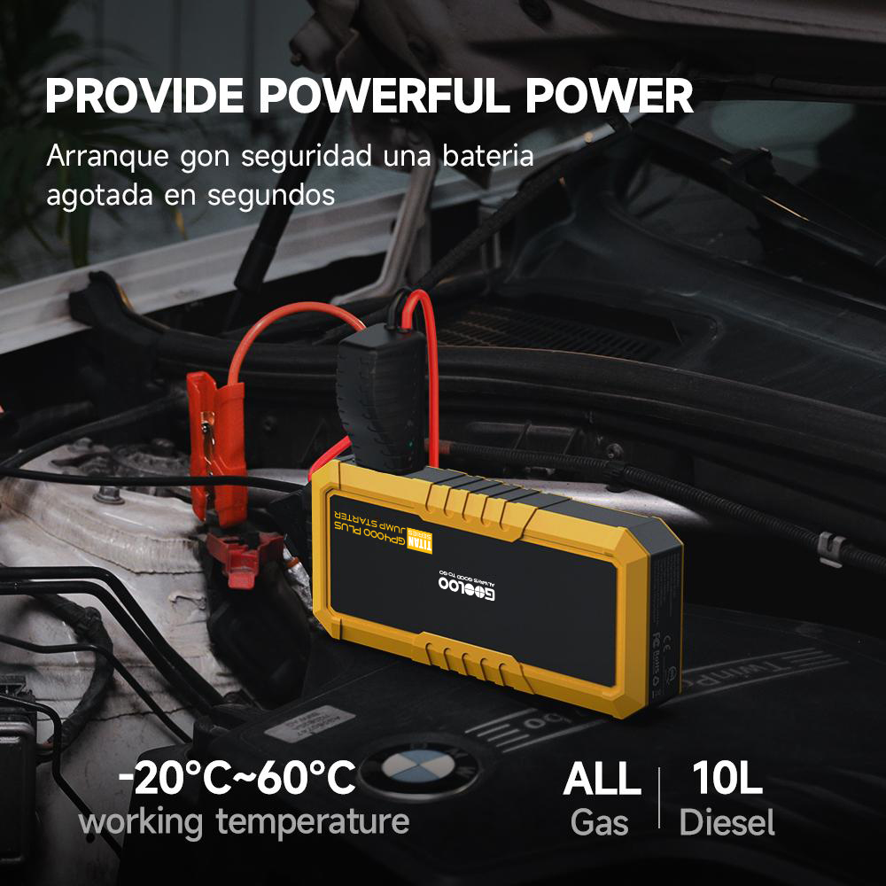 GOOLOO GP4000 Plus Portable Ju - Portable Jump Starter 4000A recension och pris