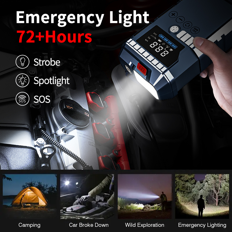 High Power 5000A Car Battery J - Jump Starter Power Bank 20000Mah recension och pris