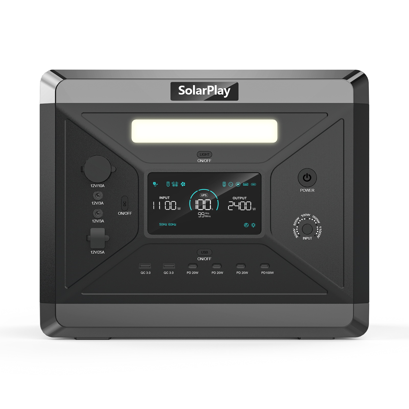 2400W Portable Solar Generator - Solar Jump Starter Power Bank recension och pris