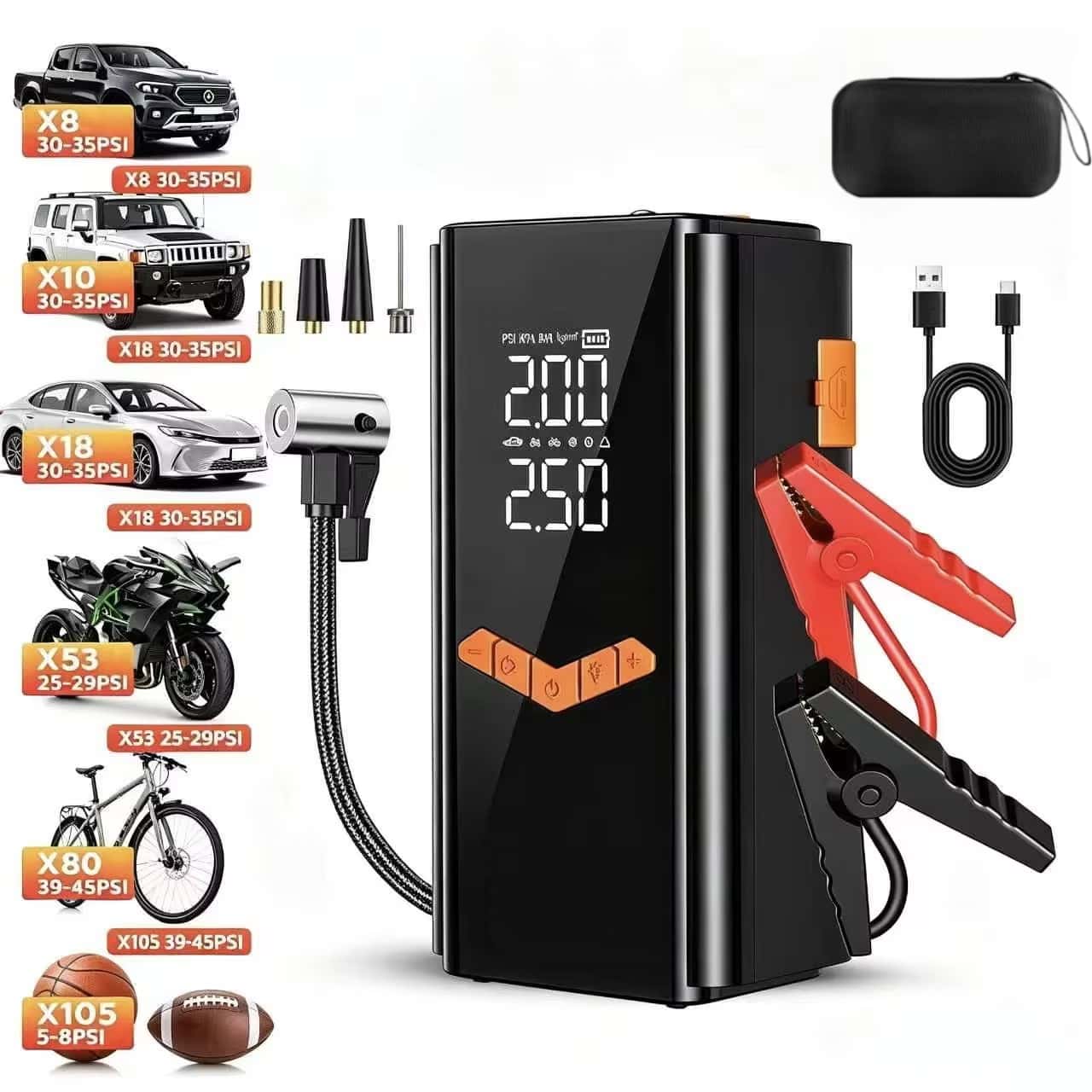 4-IN-1 Car Jump Starter With 1 - Jump Starter 12V Diesel recension och pris