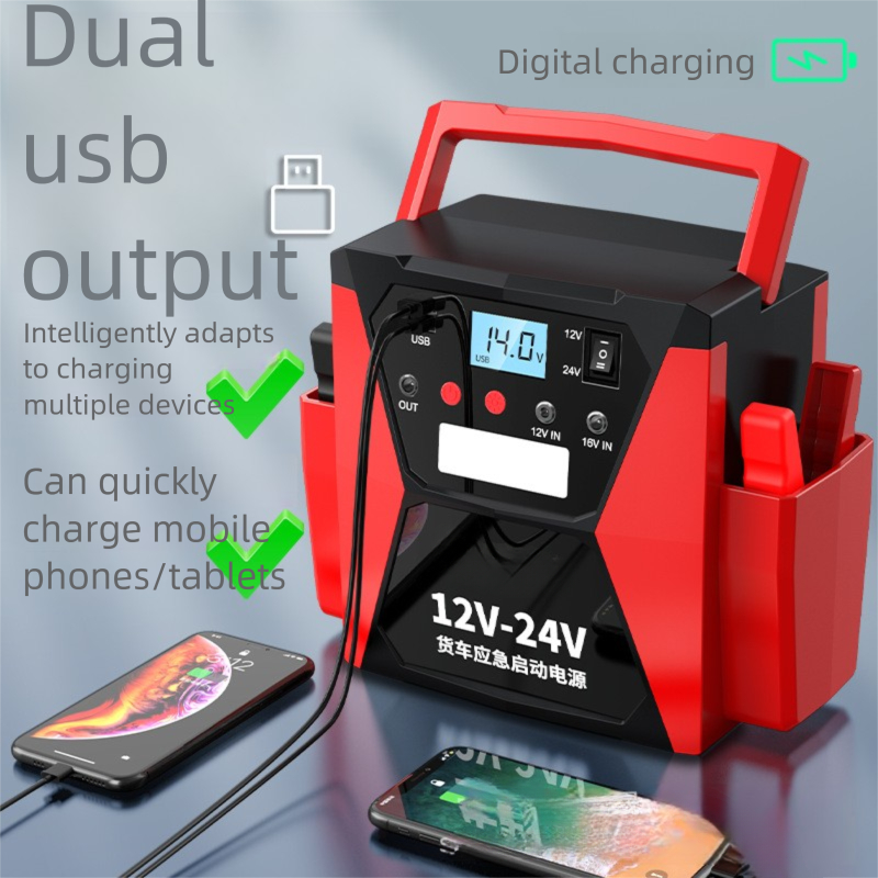 24V 12V Jump Car 6000A 1009800 - Car Jump Starter 12V 24V Truck recension och pris