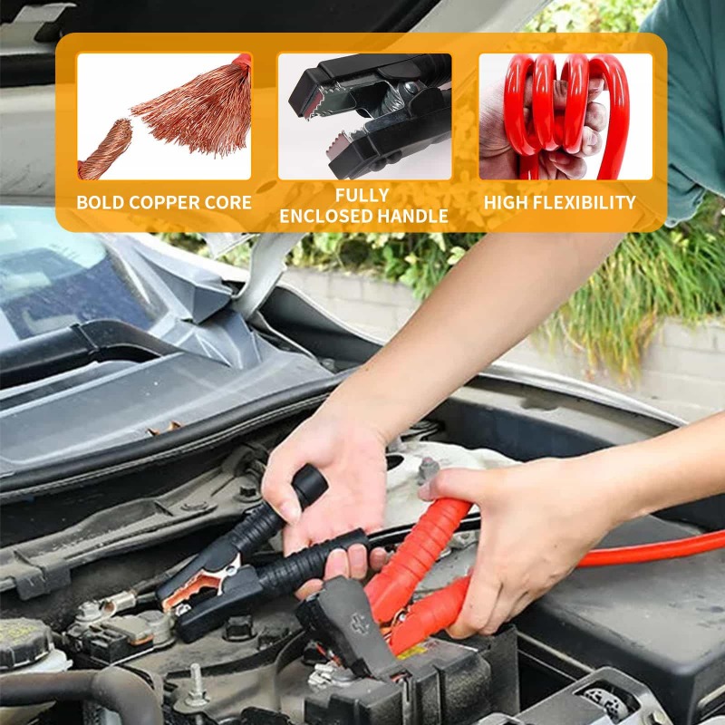 4M 2000A for Car SUV Truck   E - Jump Starter Cable 2000A recension och pris