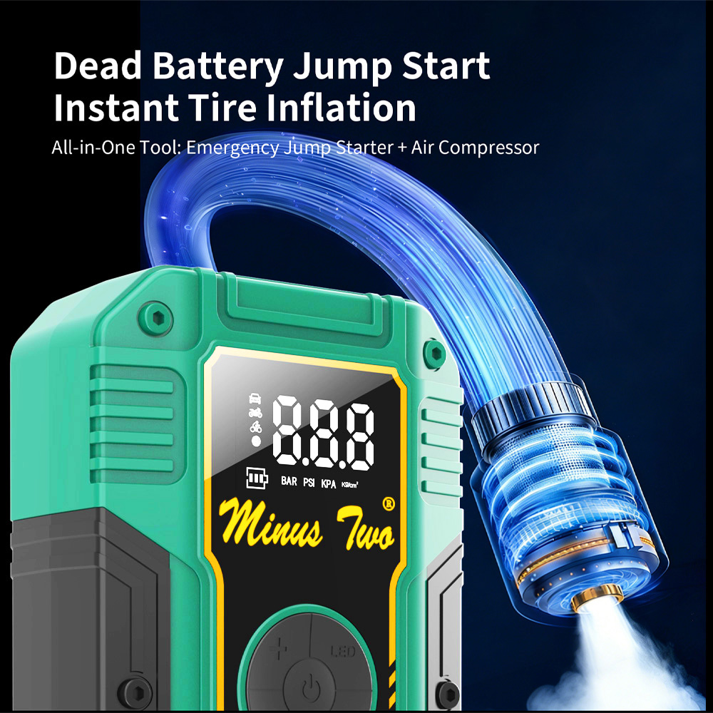 12V Car Jump Starter Power Ban - Jump Starter With Air Compressor recension och pris