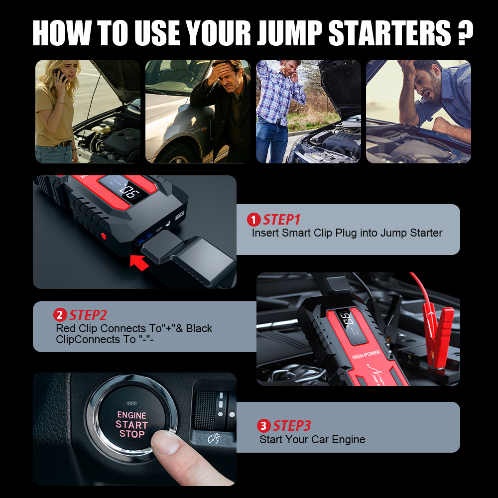 Power Bank 4000A Jump Starter  - Portable Jump Starter 4000A recension och pris